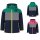 Kinder-Regenjacke / wasserdichte Übergangsjacke mit breitem reflektierenden Streifen – verschiedene Farben