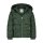 Kinder-Winter-Steppjacke grün-reflektierend mit Weltraum-Motiven