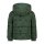 Kinder-Winter-Steppjacke grün-reflektierend mit Weltraum-Motiven