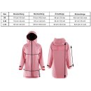 Brauner reflektierender Damen-Regenmantel / Regenjacke in LEO-Braun mit reflektierendem Regenbogeneffekt