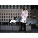Brauner reflektierender Damen-Regenmantel / Regenjacke in LEO-Braun mit reflektierendem Regenbogeneffekt