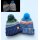 Gestrickte Kinder-Wintermütze mit Reflexgarn und Bommel  – verschiedene Farben