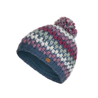 Reflektierende Wintermütze gestrickt mit Bommel für Kinder, Jugendliche und Erwachsene