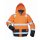Warnschutz-Jacke mit Reflexstreifen - Fluoreszierend Orange/Marine in 3XL