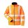 Warnschutz Softshell Jacke mit abnehmbaren Ärmeln - Fluoreszierend Orange in 3XL
