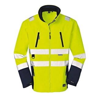 Zweifarbige Warnschutz Softshell Jacke - verschiedene Farben