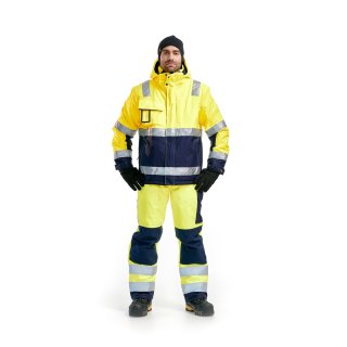 Warnschutz Winterjacke mit Reflexstreifen - verschiedene Farben