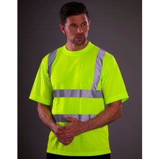 Hi Vis Warnschutz T-Shirt mit Reflexstreifen - verschiedene Farben