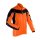 Damen Longsleeve Fahrradshirt mit Reflex - Orange/Black in XL