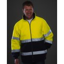 Warnschutz Fleece Jacke mit Reflexstreifen