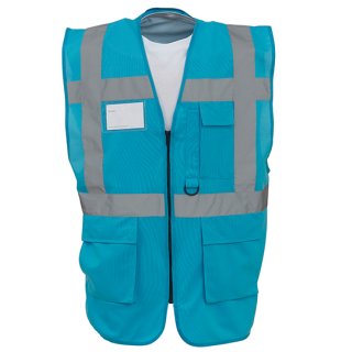 Warnschutzweste mit Reißverschluss und Taschen - verschiedene Farben