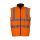 Warnschutz Fleece-Wendeweste mit Reißverschluss - Fluo Orange in 3XL