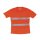 Mesh T-Shirt mit zwei Reflexstreifen - Fluo Orange in S