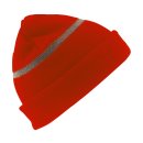 Kinder Winter-Mütze mit Reflexstreifen/Reflektoren - verschiedene Farben