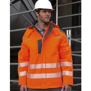 Sicherheits-Softshell-Jacke mit segmentiertem Reflexstreifen - verschiedene Farben