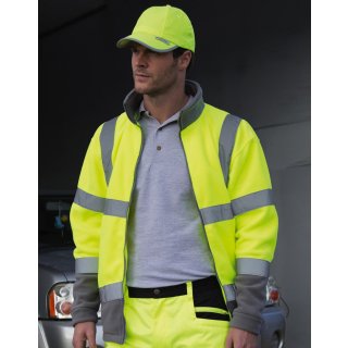 Warnschutz-Microfleece-Jacke mit Reflektorstreifen - verschiedene Farben