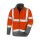 Warnschutz-Microfleece-Jacke mit Reflektorstreifen - Fluo Orange/Grey in S