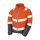 Damen Warnschutz-Stepp-Jacke mit Reflexstreifen - Fluo Orange/Grey in XS