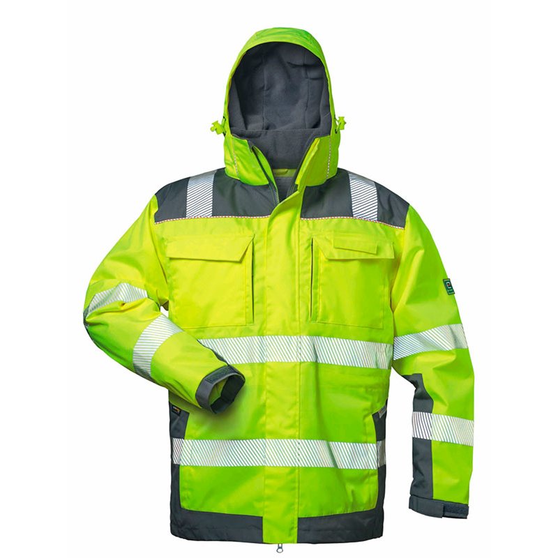Warnschutzjacke Vancouver – Gelb, Winterjacke Fü Produktbild-Vorschau 3