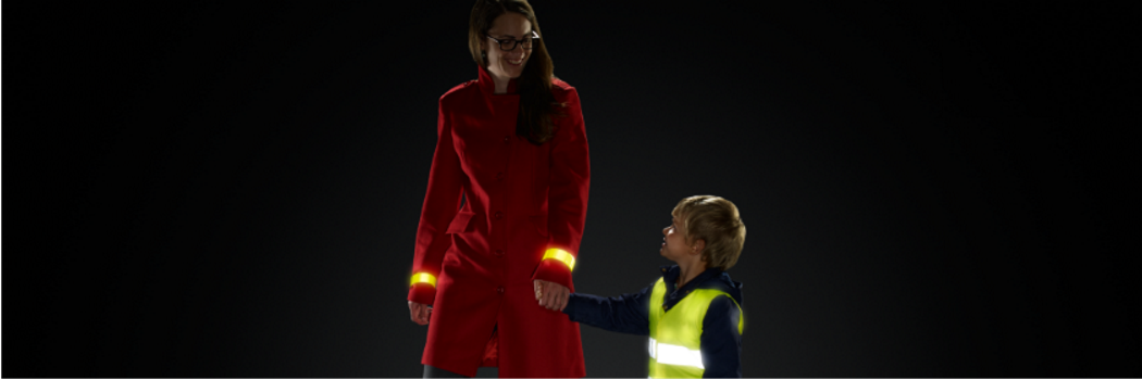 Reflektor fürs Kind: So wird die Kleidung zur sicheren Sichtbarkeitsmode